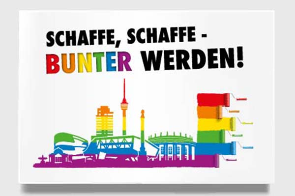 Stuttgart PRIDE - Motto: SCHAFFE, SCHAFFE - BUNTER WERDEN!